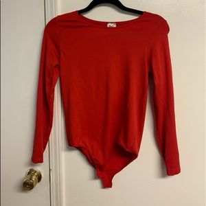 RED BODYSUIT